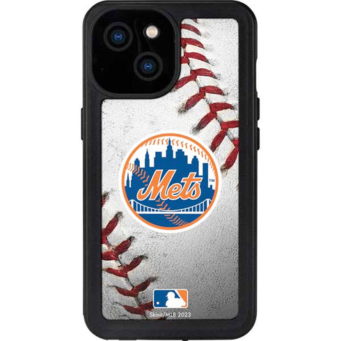 MLB New York Mets Game Ball iPhone 15 Waterproof Case